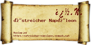 Östreicher Napóleon névjegykártya